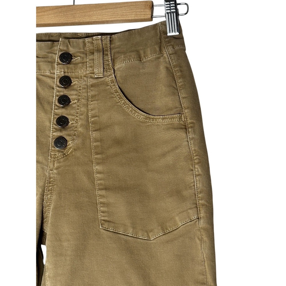 Veronica Beard ARYA Pants Women's Size 25 Straight High Rise Stretch Khaki - Picture 6 of 11